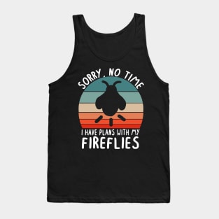 No time plans with firefly forest insect Tank Top